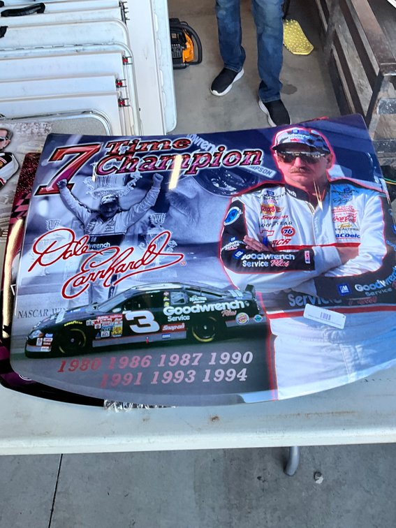 Dale Earnhardt 7 Time Champion Hood 
