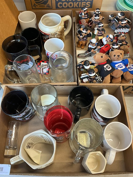 Dale Earnhardt Mugs, Glasses, Figurines, Bears