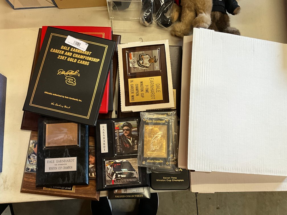 Dale Earnhardt Plaques, Books, Memorabilia 