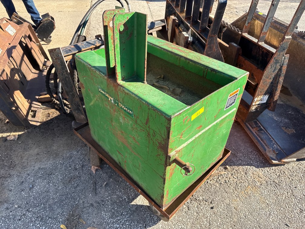 O- John Deere Weight Box For 3-Point Hitch