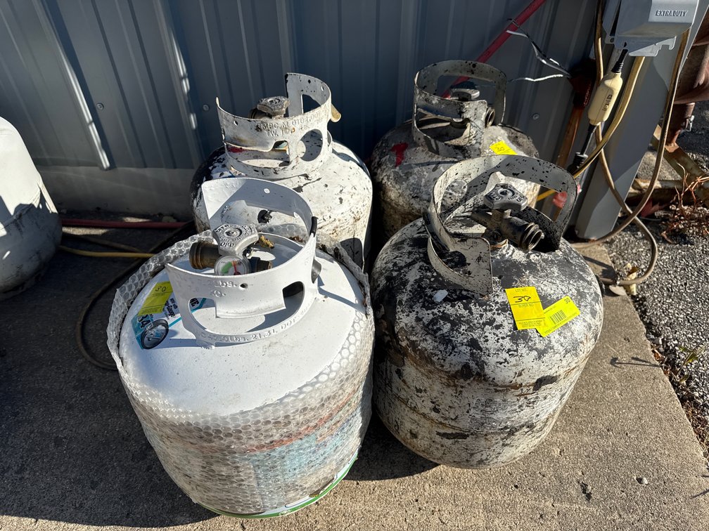 O- (4) Scrap Propane Tanks