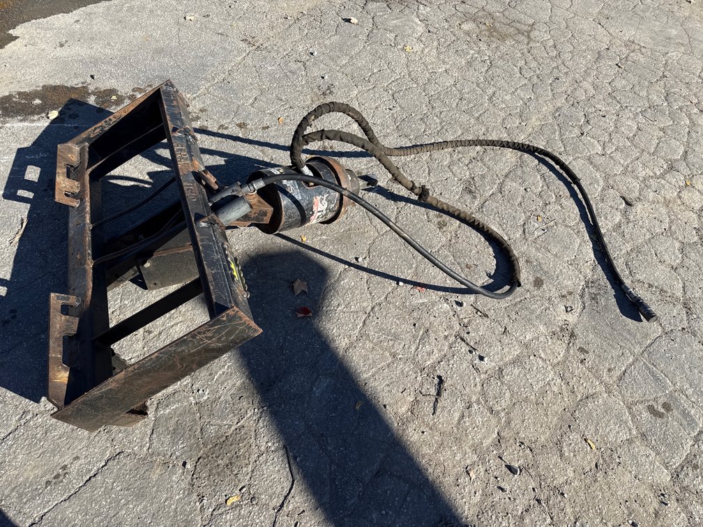O- Auger Attachment For Skid Steer