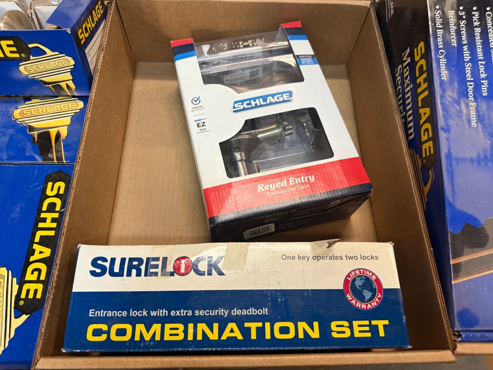(2) New-in-box Locks