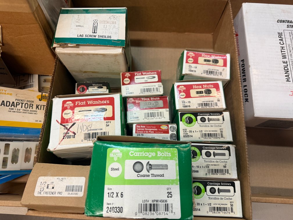 Nuts, Washers, Screws