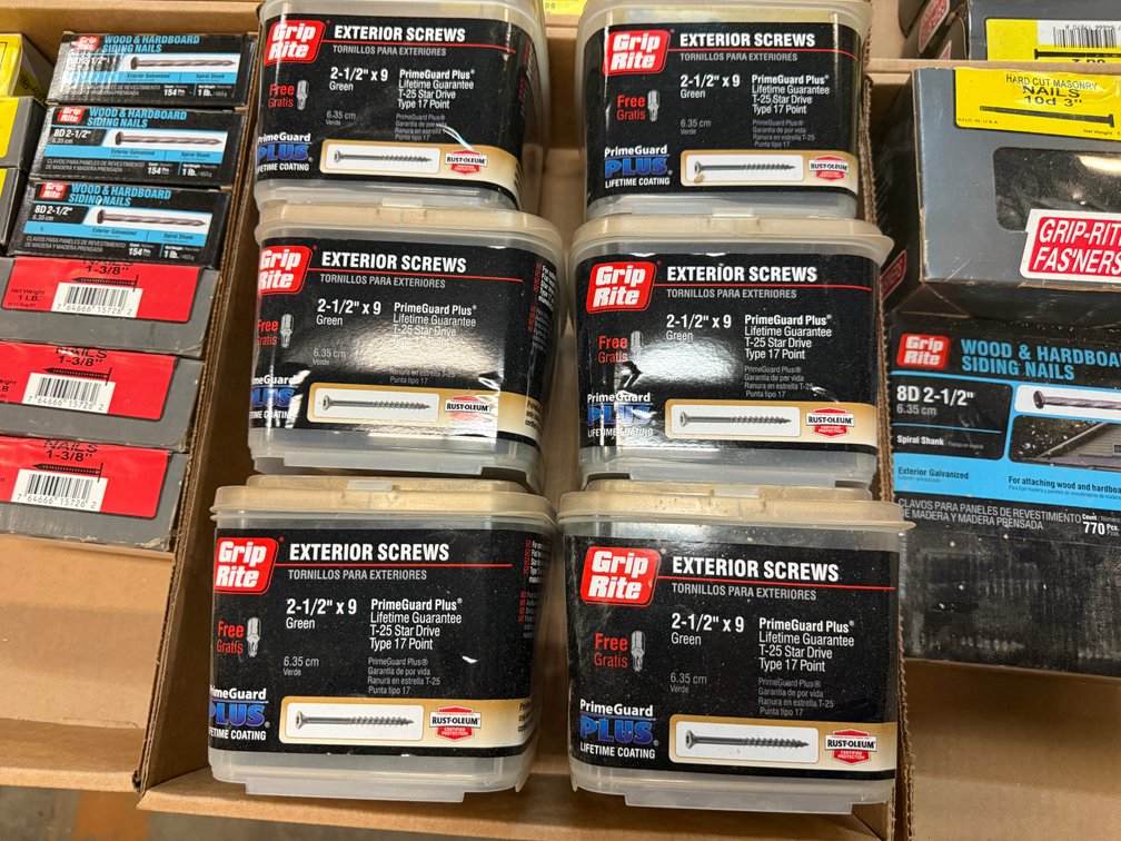 Exterior Screws t25 Star Drive