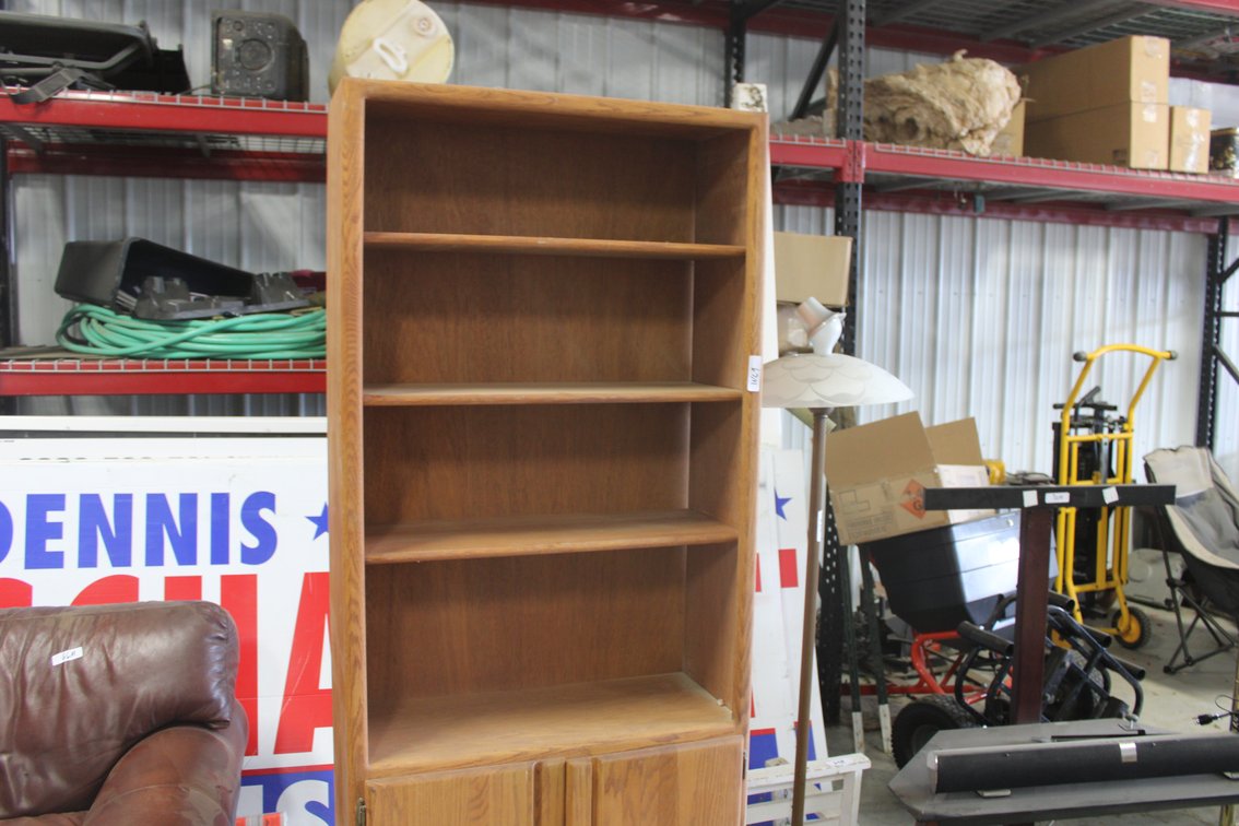 Wooden Shelf with Cabinets