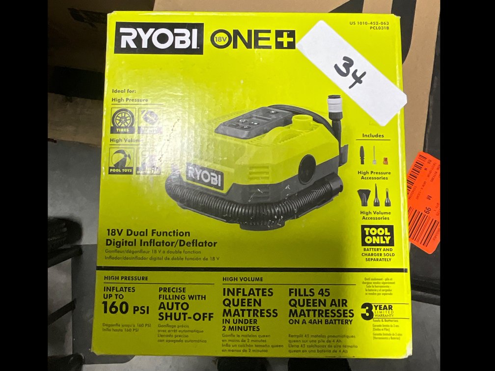 Ryobi One+ 18V Inflator