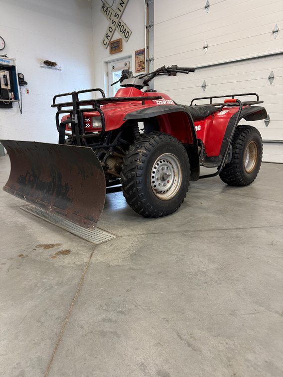 1991 Honda Fourtrax 300 ATV & Snowblade