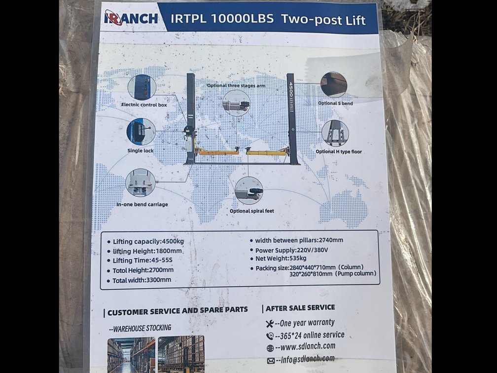 Unused 2025 SDLANCH 10,000 lb 2 Post Car Lift