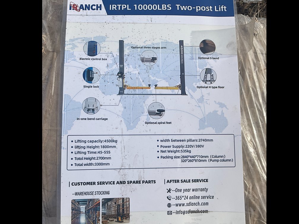 Unused 2025 SDLANCH 10,000 lb 2 Post Car Lift