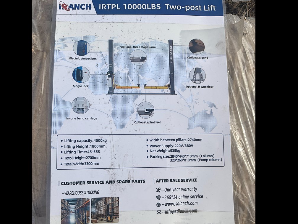 Unused 2025 SDLANCH 10,000 lb 2 Post Car Lift