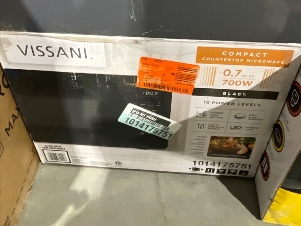 Vissani Countertop Microwave