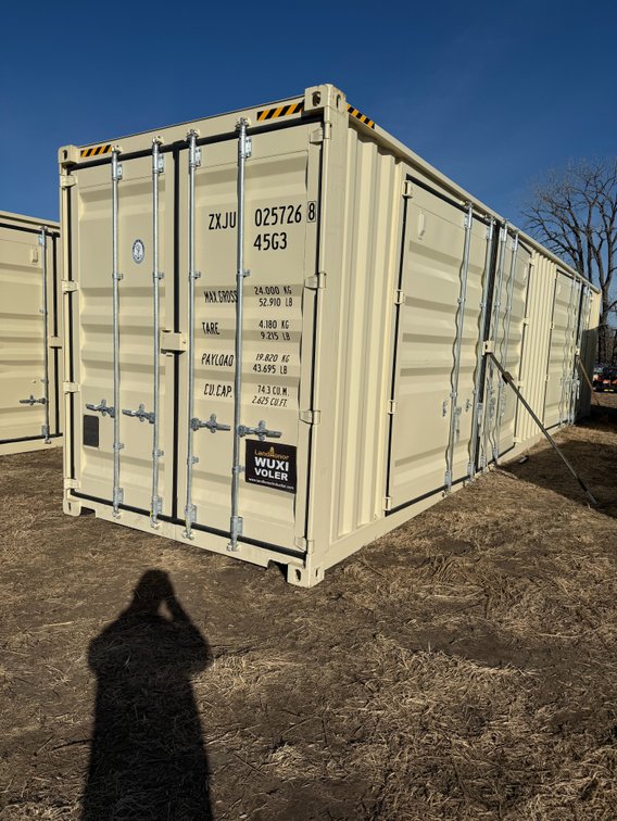 3 Door - 40' One Trip Storage Container