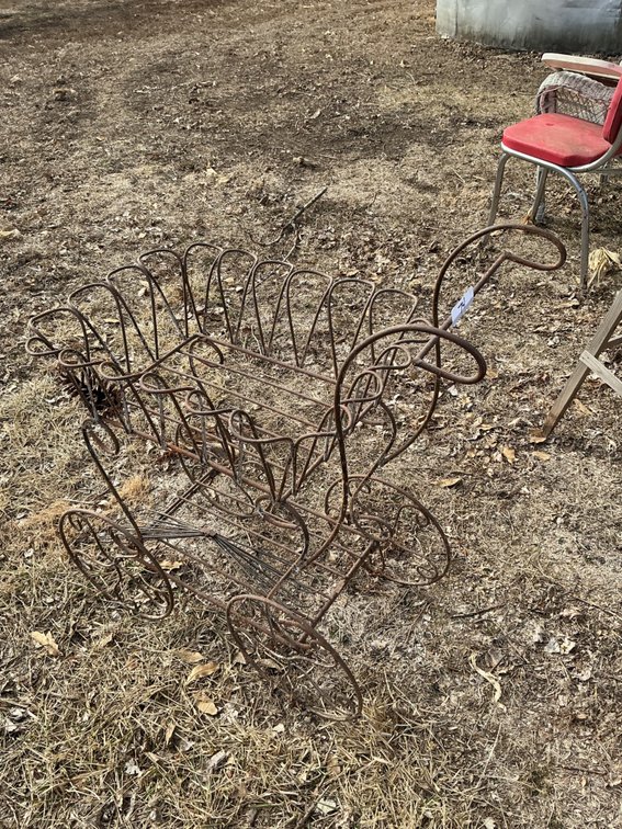 4 Wheel Metal Cart/Planter
