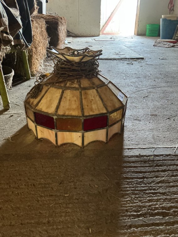 Stained Glass Hanging Lamp