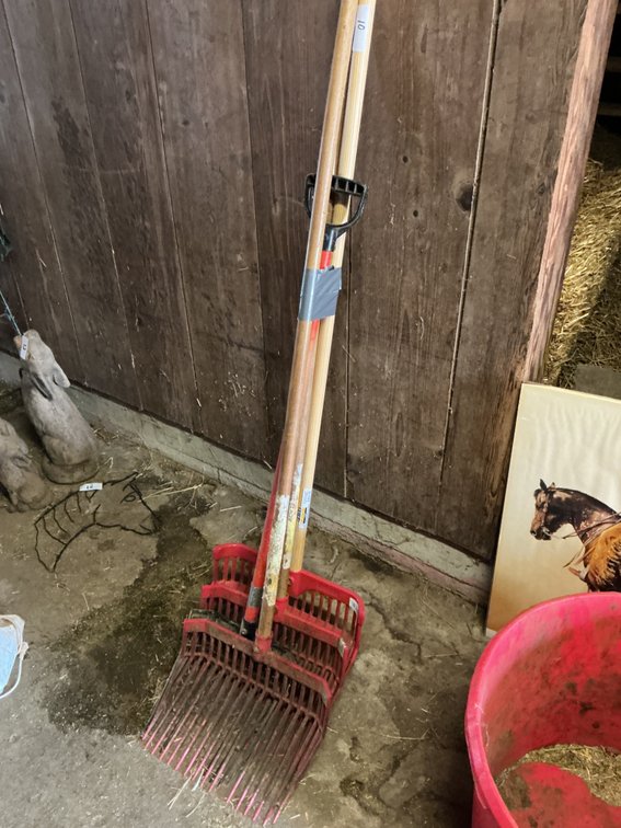 4 - Plastic Manure Forks