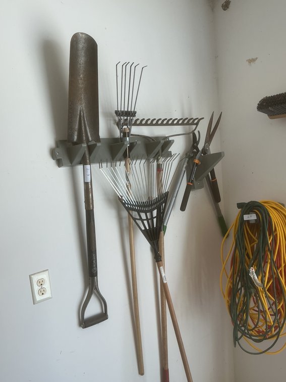 Misc Rakes and shovel