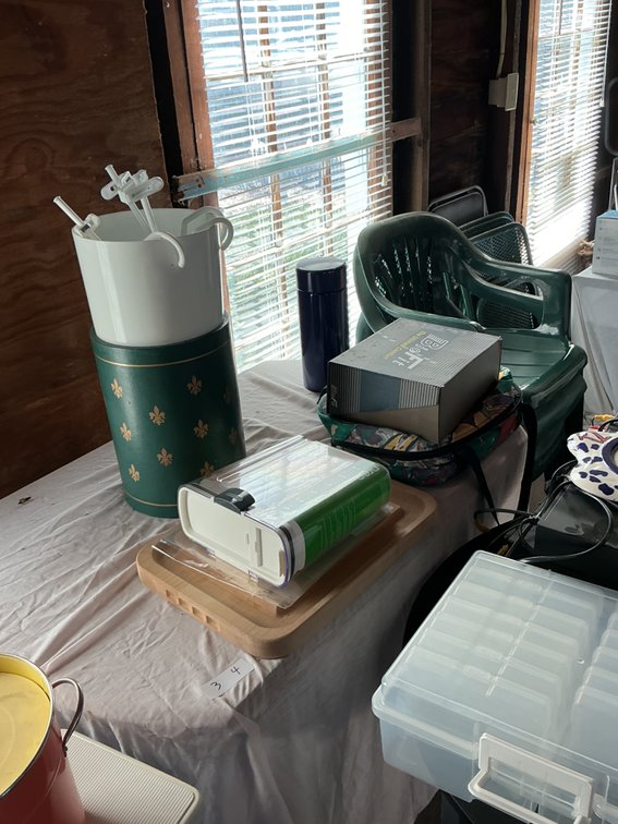 Table and contents of table