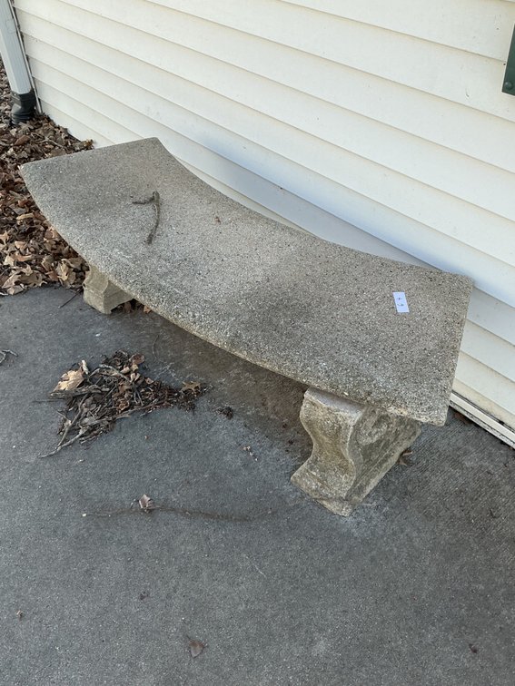 Concrete bench