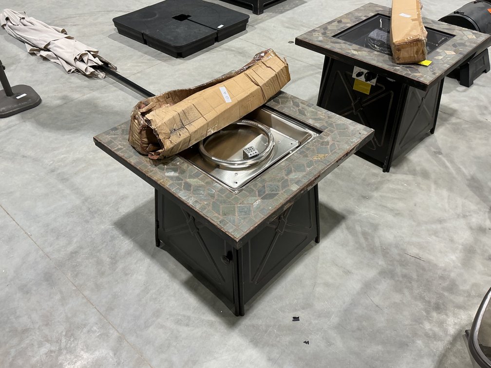 Hampton Bay Square Stone Fire Pit