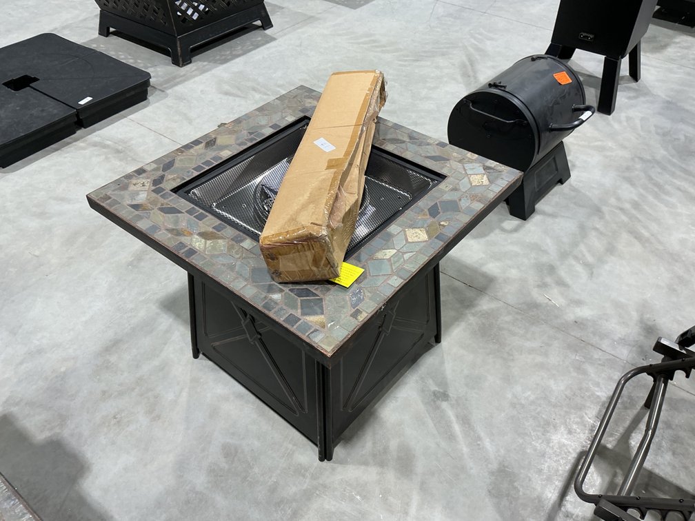 Hampton Bay Square Stone Fire Pit