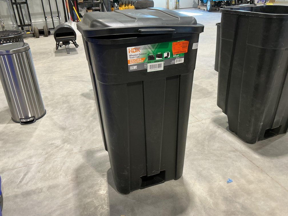 HDX Wheeled Recycling Trash Can