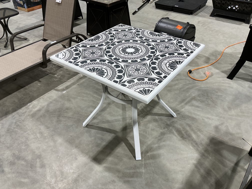 Decorative Square Patio Table