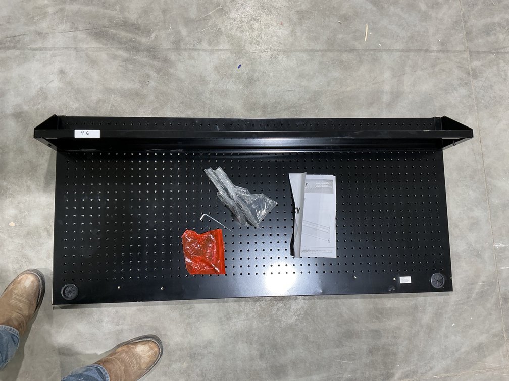 Peg Board with Shelf
