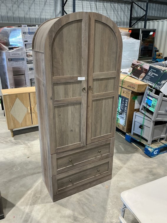 2 Door/2 Drawer Wardrobe Closet
