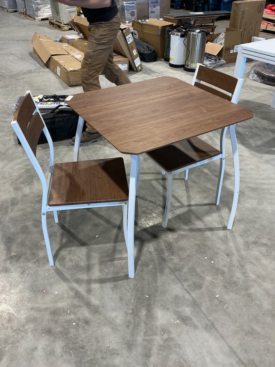 Wooden Table with 2 Chairs