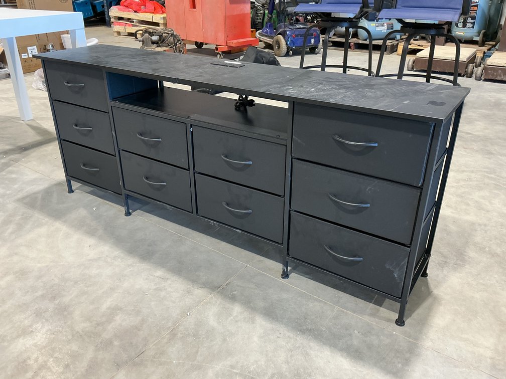 10 Drawer Entertainment Stand