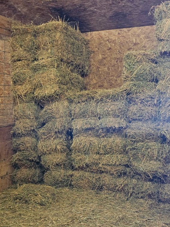 First Floor Hay Square Bales