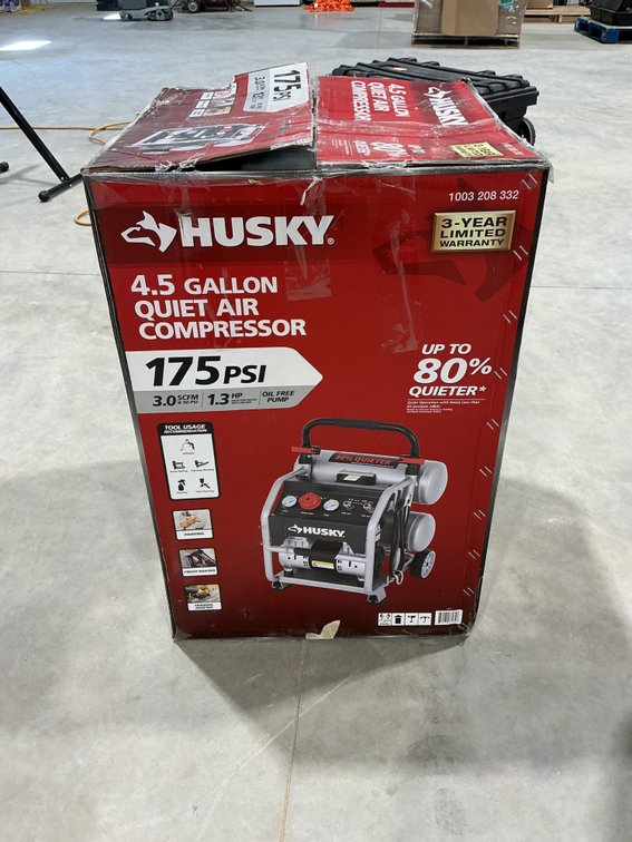 Husky 4.6gal Quiet Air Compressor