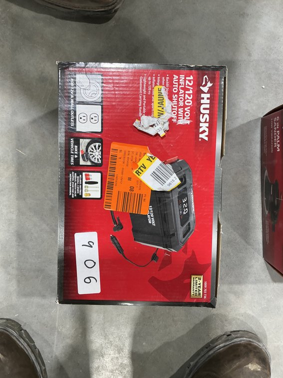 Husky 12/120v Inflator with Auto Shutoff