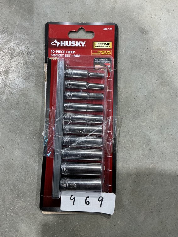 Husky 10pc Deep Socket Set