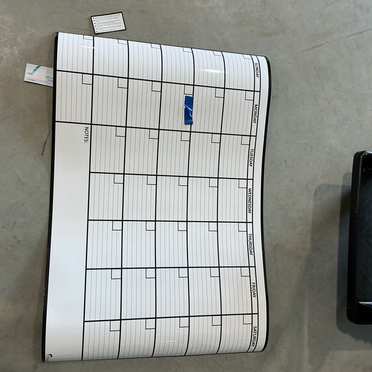 Dry Erase Calendar