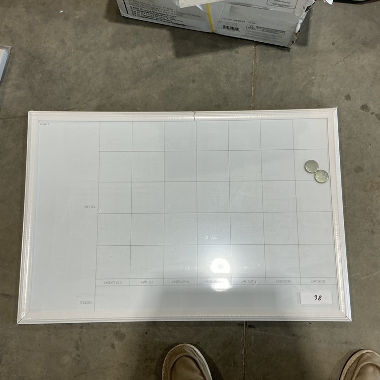 Dry Erase Calendar Board