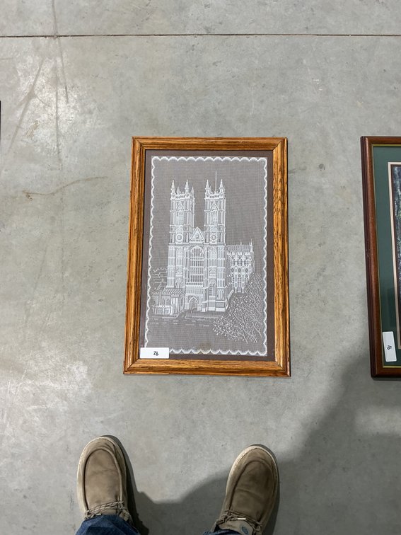 Needle Work Framed Picture