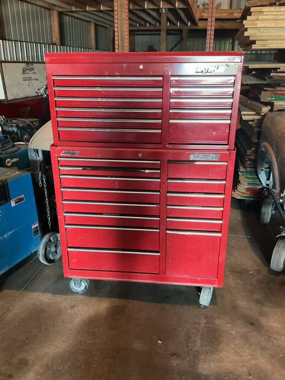 Cornwell Automotive Tool Box with 25 Drawers, Red, No Keys