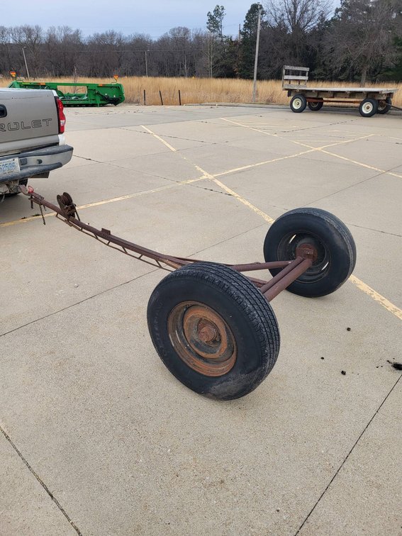 Small 2-Wheel Trailer with Drop Pin Hitch