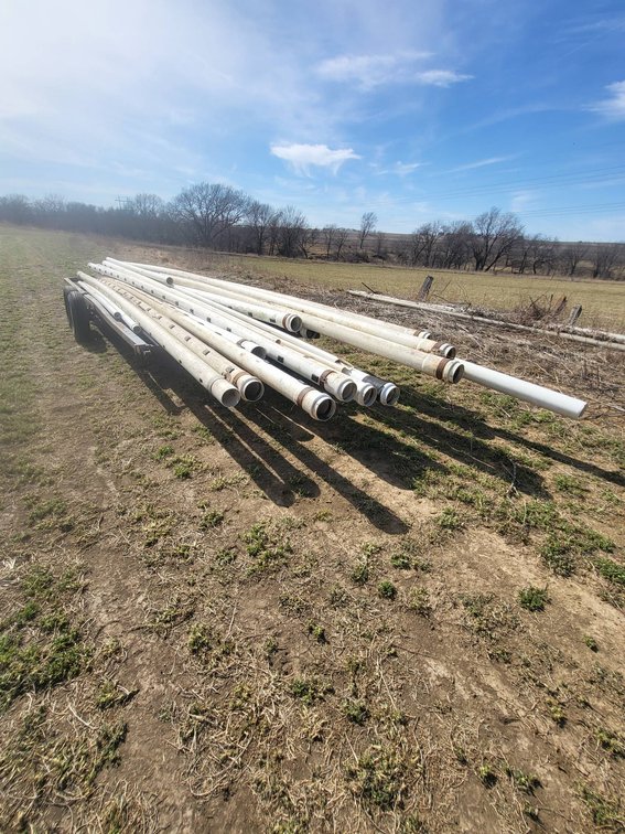 Plastic Irrigation Pipe and Accessories, 350 Feet Gated, 90 Feet Mainline