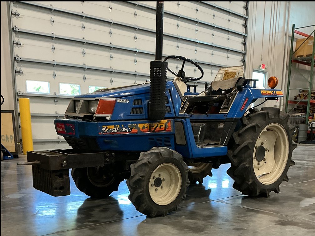 Blue Iseki Model 170 Tractor