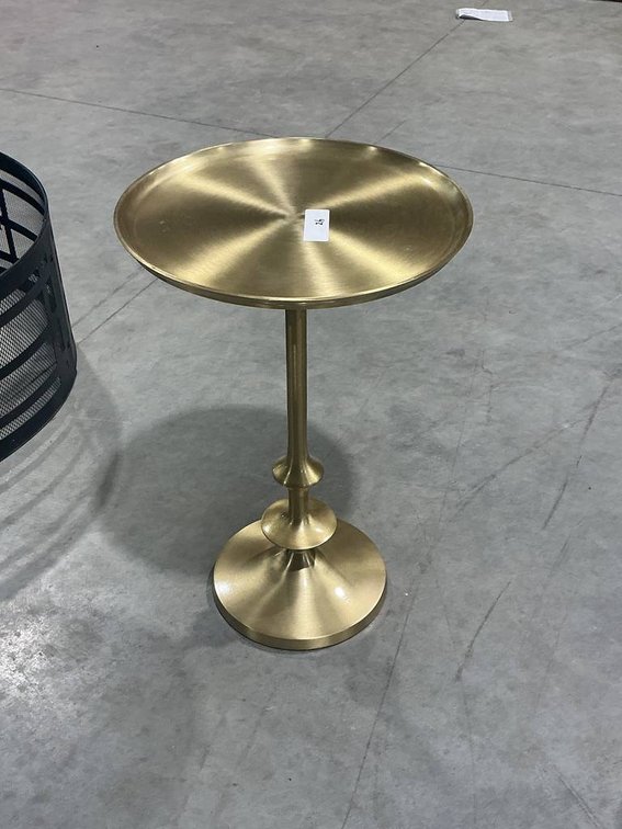 Gold Metal Accent Table