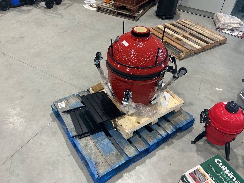 Kamado Joe Classic III Charcoal Grill with Cart and Side Shelves - Large Crack