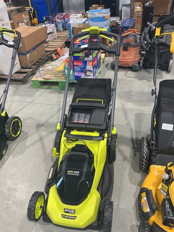 Ryobi 40V 20" Lawn Mower with Battery and Charger