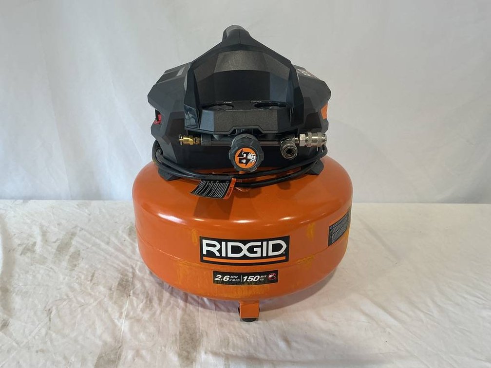 Ridgid 6-Gallon Air Compressor with 1.5 HP Motor and 150 Max PSI