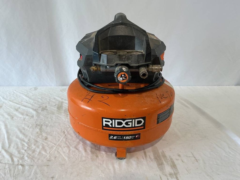 Rigid 6-Gallon Air Compressor with 150 Max PSI and 1.5 HP Motor