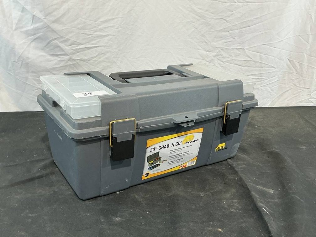 20" Grab 'N Go Heavy Duty Tool Box and Assorted Tools