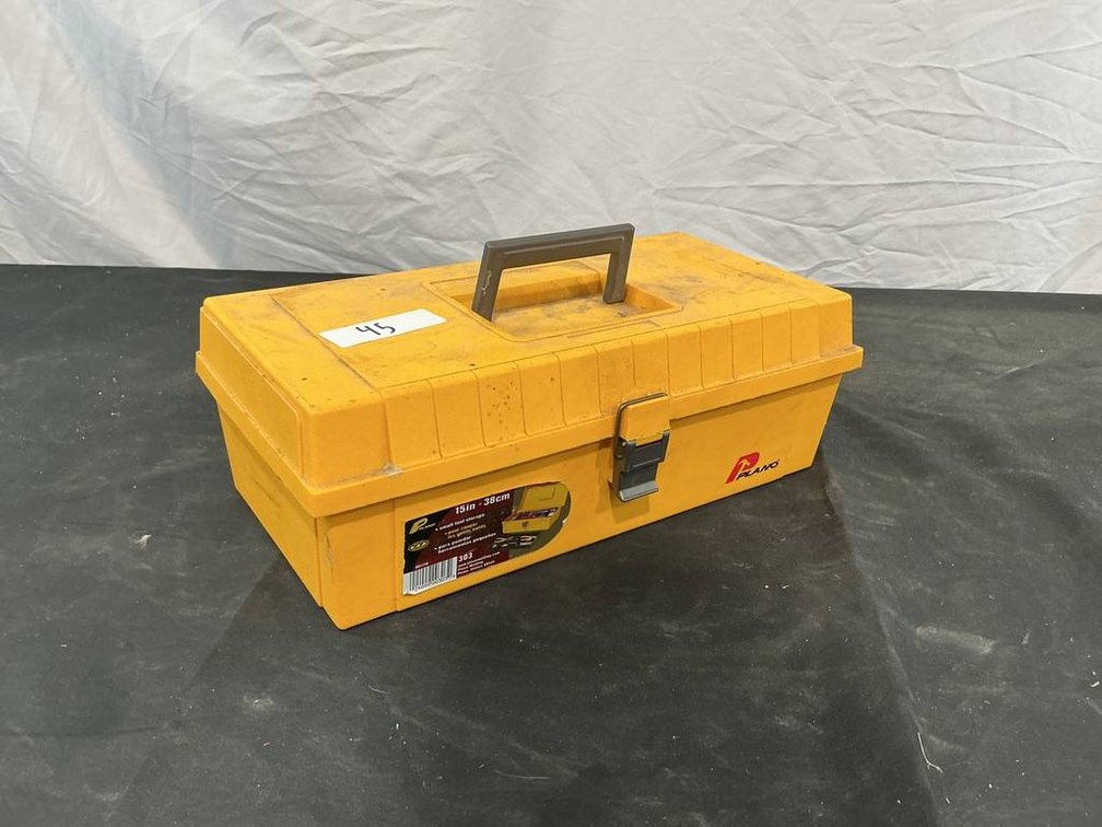 15-Inch Plano Yellow Plastic Tool Box