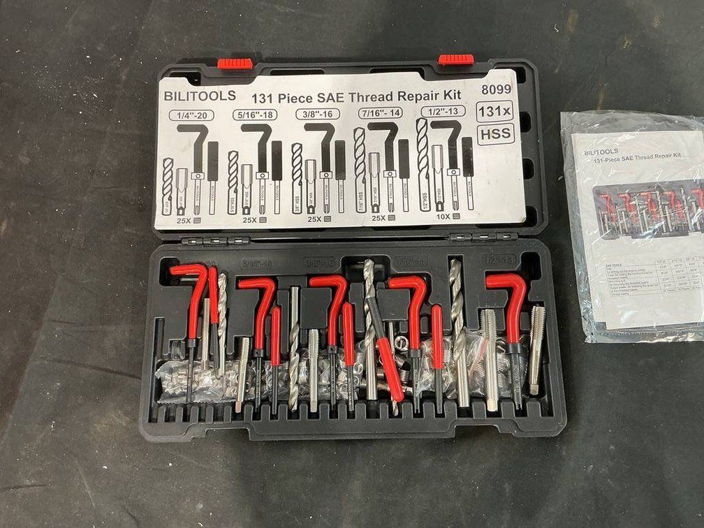 BILITOOLS 131 Piece SAE Thread Repair Kit